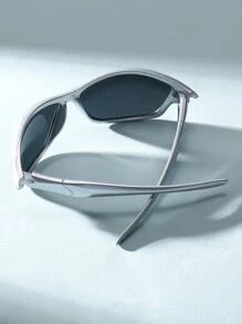 Kính thời trang phong cách thể thao Y2K độc đáo dành cho cả nam và nữ, thích hợp cho mùa hè, phụ kiện đường phố, phụ kiện đi biển cho nữ. - Bạc - Xem 4