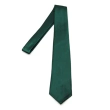 1 件男士纯色领带 8 厘米深绿色正式商务领带适合婚礼休闲男士领带 - 墨綠色 - 查看 3