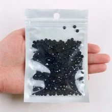 1000 viên đá giả kim cương giả bằng nhựa, mặt phẳng, kích thước 2mm, màu đen dạng thạch, thích hợp cho các dự án thủ công DIY, nghệ thuật làm móng, trang điểm mặt, cốc, chai lọ, đồ trang trí thủ công, đá giả kim cương lấp lánh thay thế, phụ kiện trang trí móng, đá quý trang trí móng, vật tư làm móng. - màu đen - Xem 6