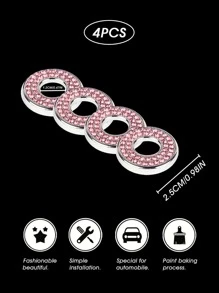 其他汽車內飾貼紙 - 粉色 - 查看 3