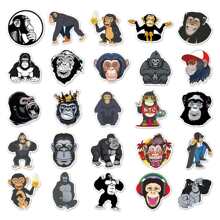50入組卡通動物大猩猩塗鴉貼紙