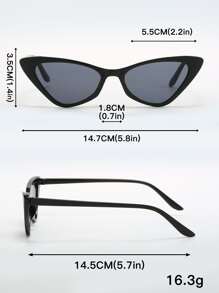 6pcs Retro Cat Eye Plastic Frame Fashion Glasses, Fashionable For Women & Men, Suitable For Party, Sports, Outdoor, Travel, Driving, Beach, Street, Holiday, Fishing, Casual Outfit Accessory For Summer Beach Vacation,Outdoor,Travel