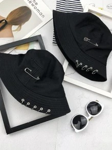 Men Bucket Hat - Black - View 4