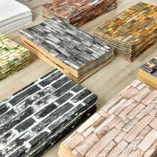 70x100cm 3D 墙贴仿砖卧室家居装饰防水自粘 DIY 墙纸适用于客厅电视背景、翻新贴纸可撕墙板、墙纸、壁纸、春季装饰物品让您的家焕然一新、拉玛装饰贴纸礼物生日毕业