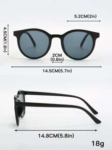 3 件装塑料椭圆形框架时尚眼镜，适合夏季海滩 - 彩色 - 查看 4