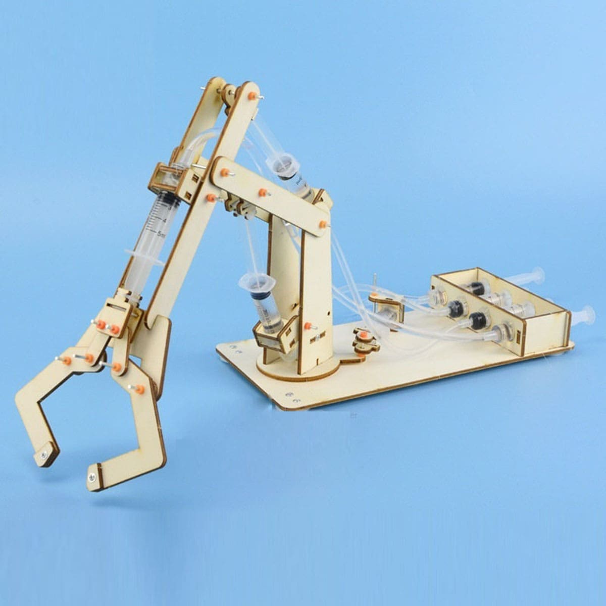 油壓機械臂組裝模型套件 - 杏色 - 查看 1