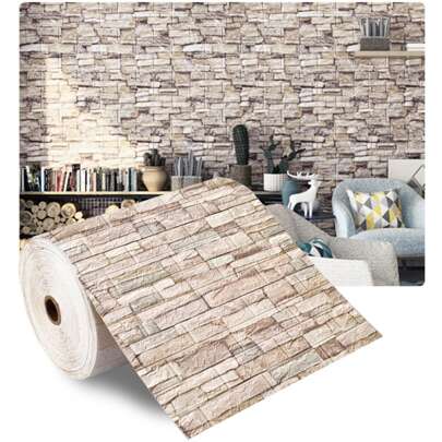 70x100cm 3D Wall Sticker Imitation Brick Bedroom Home Decor Waterproof Self-Adhesive DIY Wallpaper For Living Room TV Backdrop, Renovation Stickers Peel Wall Panels, Wall Paper, Wallpapers, Spring Decoration Items Refresh Your Home, Festival Decoration Stickers Gifts Birthday Graduation