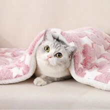 1 Miếng Hình sao Dày lên Thảm thú cưng Thích hợp Đối với Lớn/trung bình/nhỏ Chó , Mèo , Cho giường , Sofa , Sàn nhà Sử dụng - Hồng - Xem 3