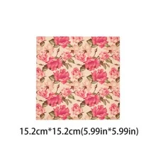 1set Vintage Floral & Plant Printed Scrapbooking Creative Material Paper For Diy Crafts, Office Supplies, Student Learning, Party Decorations & Favors Back To School