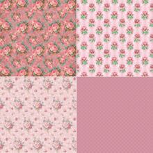 1set Vintage Floral & Plant Printed Scrapbooking Creative Material Paper For Diy Crafts, Office Supplies, Student Learning, Party Decorations & Favors Back To School