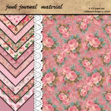 1set Vintage Floral & Plant Printed Scrapbooking Creative Material Paper For Diy Crafts, Office Supplies, Student Learning, Party Decorations & Favors Back To School