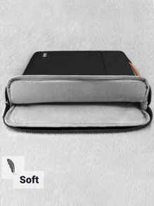 TECOOL Black Laptop Sleeve With Handle, Laptop Bag Compatible With 13-16 Inch And Chromebook, Shock-Proof And Water-Resistant - Black - View 7