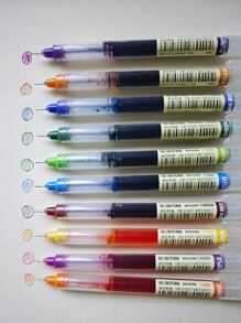 Style Colorful Liquid Rollerball Pen, Large Capacity, 10pcs Random Label Color - Multicolor - View 4