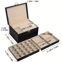 白色3層首飾盒 - 白色三層首飾盒 - 查看 2