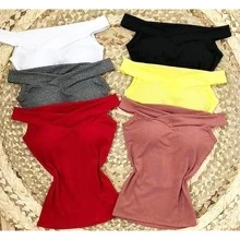 Women Blouses - 紅木色 - 查看 2