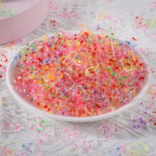 500Pcs Girls Colorful Mini Disposable Rubber Band Hair Ties Suitable For Daily Use - Multicolor - View 6