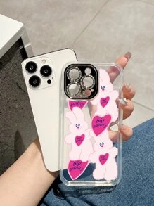 Cartoon Rabbit Clear Phone Case - Clear - View 5