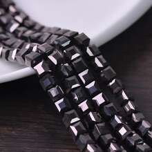 批發散裝方形剪裁捷克水晶珠子,適用於珠寶製作diy,尺寸有3mm,4mm,6mm和8mm