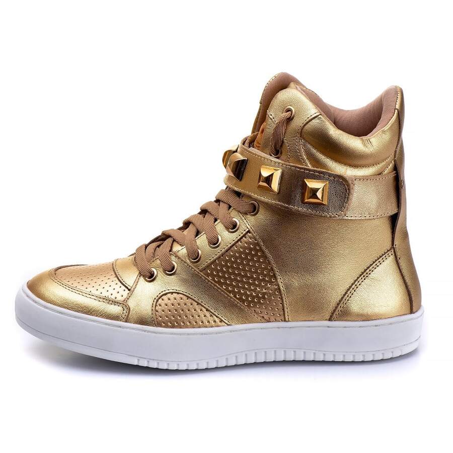 Pettinari Women Wedge Sneakers - 金色 - 查看 1