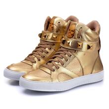 Pettinari Women Wedge Sneakers - 金色 - 查看 2