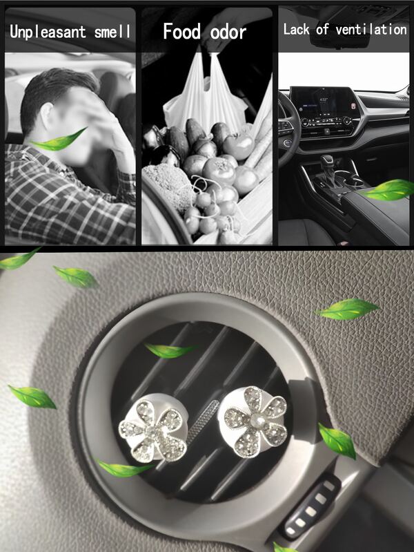2pcs Floral Design Car Air Freshener SHEIN USA