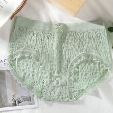 Pack Of 5 Cotton Panties With Lace Trim, Lingerie - M - View 5