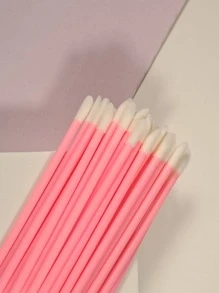 50入組粉色一次性唇刷唇膏棒應用美妝和清潔工具,用於嘴唇、睫毛和眉毛 - 粉色 - 查看 6