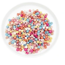 500入組7mm彩色字母珠子適用於DIY項鍊 - 500顆 - 查看 3