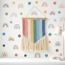 1set Baby Room Rainbow Star And Dot Wall Stickers - Beige - View 6