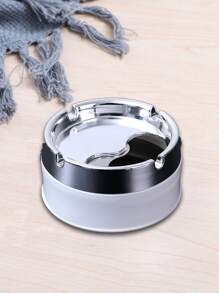 1pc Stainless Steel Home Ashtray - White - View 6