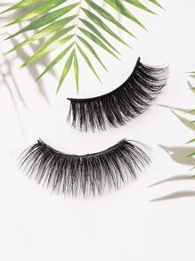 Naturel 5 paires Doux Pratique Faux Cils Formation Cils Pour Greffage Cils Extension De Cils Débutants Pratiquant Enseignement Outil - Noir - Voir 5