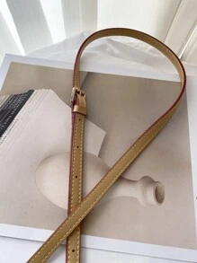 1個可調節的時尚手袋肩帶 - 棕色 - 查看 3