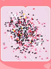 1入組卡通公主水鑽繪畫成套工具帶框架,創意DIY手工製作水鑽繪畫 - 藍色 - 查看 5