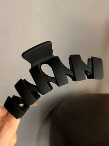 3 cái Móng vuốt tóc hình tam giác bằng nhựa mờ màu thông thường - Nhiều màu - Xem 7