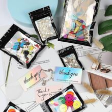 100入組具有透明視窗全息防臭包裝袋,可重新密封、鎖定、拉鍊密封的袋子,可作為樣品、食品、珠寶、糖果等用品之用途