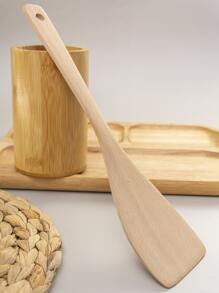 木質煮食鏟組,無塗層鍋具,適用於煎蛋、薄煎餅和炒菜 - 杏色 - 查看 5