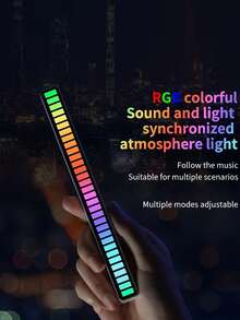 Rgb Led音樂韻律激活氛圍燈,可隨音樂節奏變化,夜燈,適用於桌面、臥室、派對和車輛裝飾
