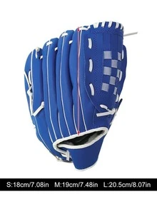 Guantes De Béisbol O Softbol De Adulto Engrosados, Para Lanzador, Bateador, Receptor, Posición Del Infield Y Outfield - Azul - Ver 5