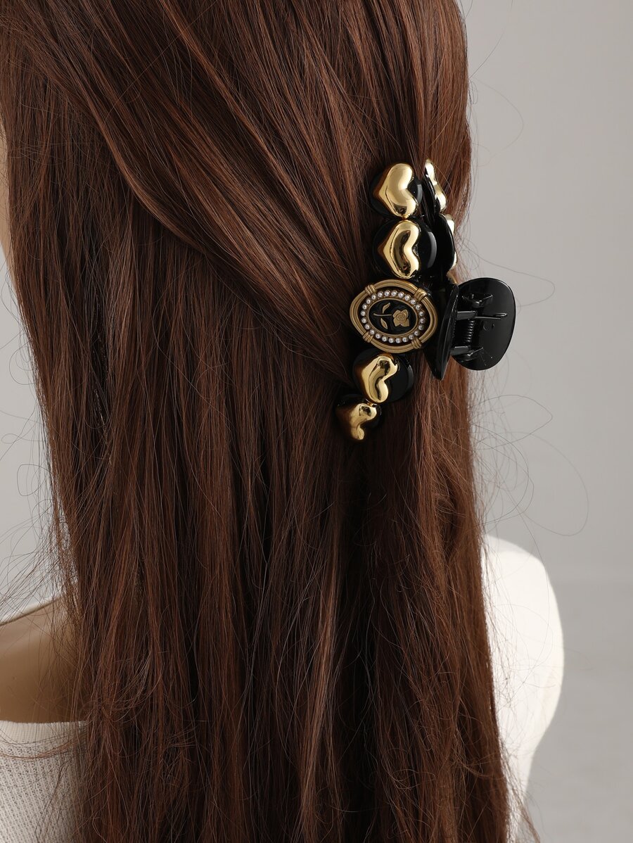 1入時尚髮夾，適用於日常髮型造型，髮飾