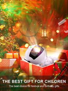 Proyector de estrellas de astronauta para niños, lámpara de proyector de cielo estrellado y galaxia para decoración de dormitorio, luz nocturna, decoración del hogar, regalos para niños, 2023 - Blanco - Ver 7