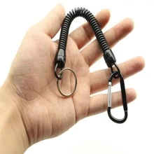 1pc Retractable Fishing Rope With Phone Line Shape, Fishing Lure Tool Rod Protection Rope - Black - View 2