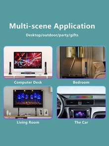 Rgb Led音樂韻律激活氛圍燈,可隨音樂節奏變化,夜燈,適用於桌面、臥室、派對和車輛裝飾