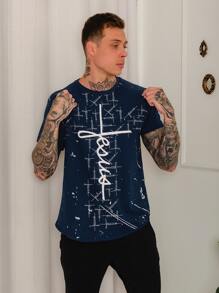 Men T-Shirts - Màu xanh hải quân - Xem 4