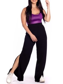 Women Pants - 黑色 - 查看 2