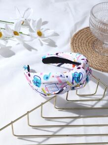 1pc Simple Campus Style Headband For Women, Suitable For Daily Use In Back To School Season Cute - Multicolor - View 3