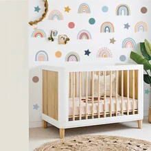 1set Baby Room Rainbow Star And Dot Wall Stickers - Beige - View 5