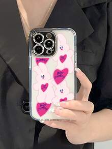 Cartoon Rabbit Clear Phone Case - Clear - View 3