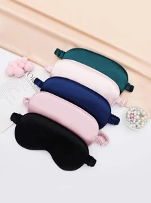 1个/2个/3个/4个/5个/10个/15个装遮光睡眠眼罩，丝滑凉爽舒适，缓解疲劳，适合小憩和睡眠 - 藕粉色 - 查看 5