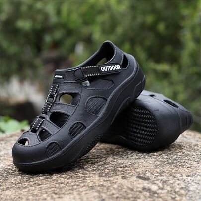 Men's Hollow Out Waterproof Rain Shoes 2023 New Design, Anti-Slip Fishing, Wading, Work Boots For Summer