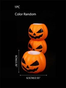 1 Pieza Juguete De Alivio De Estrés Squishy Pegajoso, Cabeza De Fantasma De Calabaza Pegajosa Y Creativa Al Azar Para Halloween - Multicolor - Ver 3